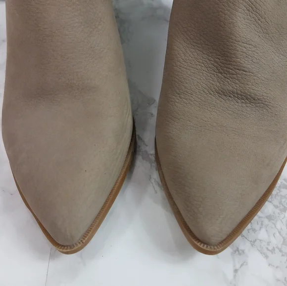 Sole Society Dalphine Leather Boots Color Porcini Size 8 - Picture 12 of 12